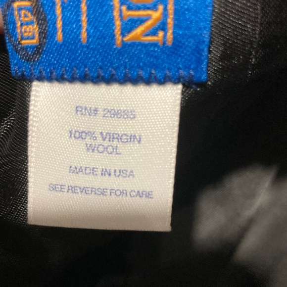 Pendleton 100% Pure Virgin Wool Black/White Herringbone Blazer Sz 48 USA Made - Picture 11 of 15